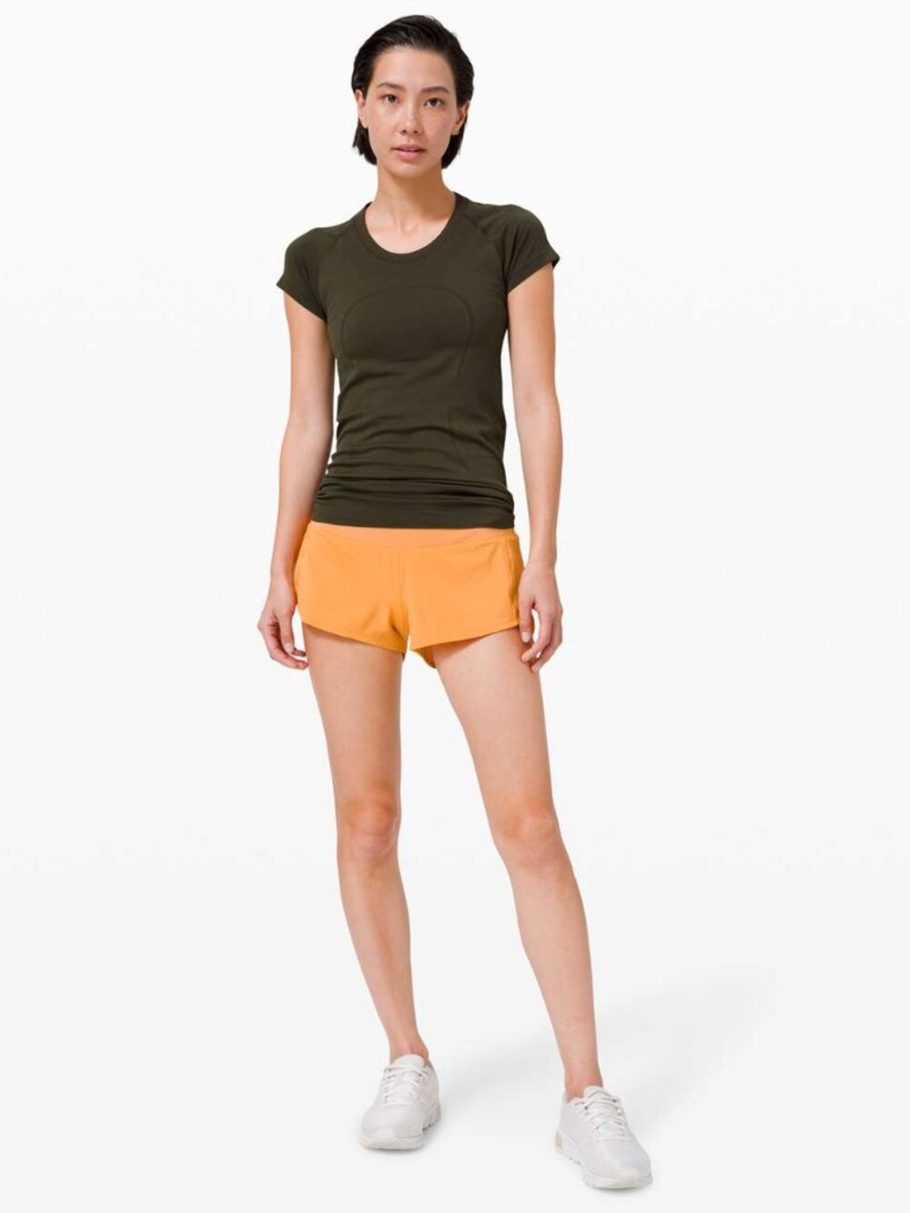 Lululemon Swiftly Tech Short Sleeve Crew Dark Olive Size 4 - Picture 2 of 6